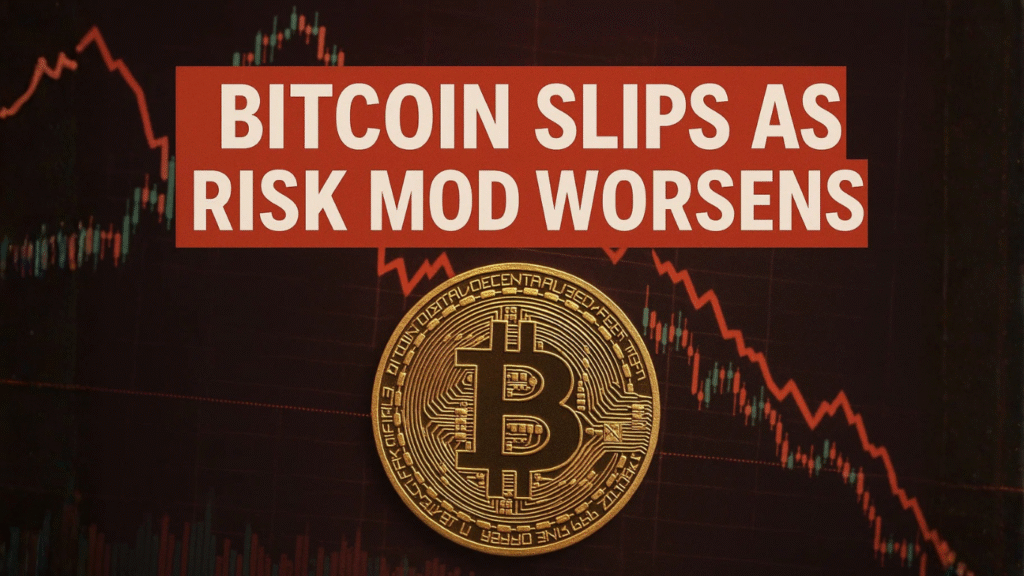 Bitcoin Slips 0.8% to $102,294, Faces 8% Weekly Drop as Risk Sentiment Sours