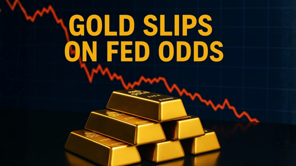 Gold Slips 0.7% as Traders Boost Odds of a December Fed Rate Cut to 67%