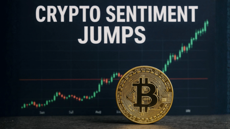 Crypto Sentiment Jumps 10 Points as Bitcoin Holds $91K After $100K Drop