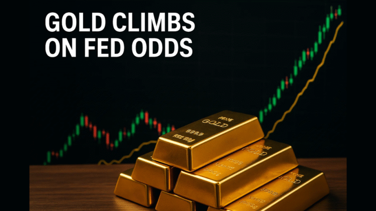 Gold Climbs 0.9% as Weak U.S. Data Boosts 80% Fed Rate Cut Odds