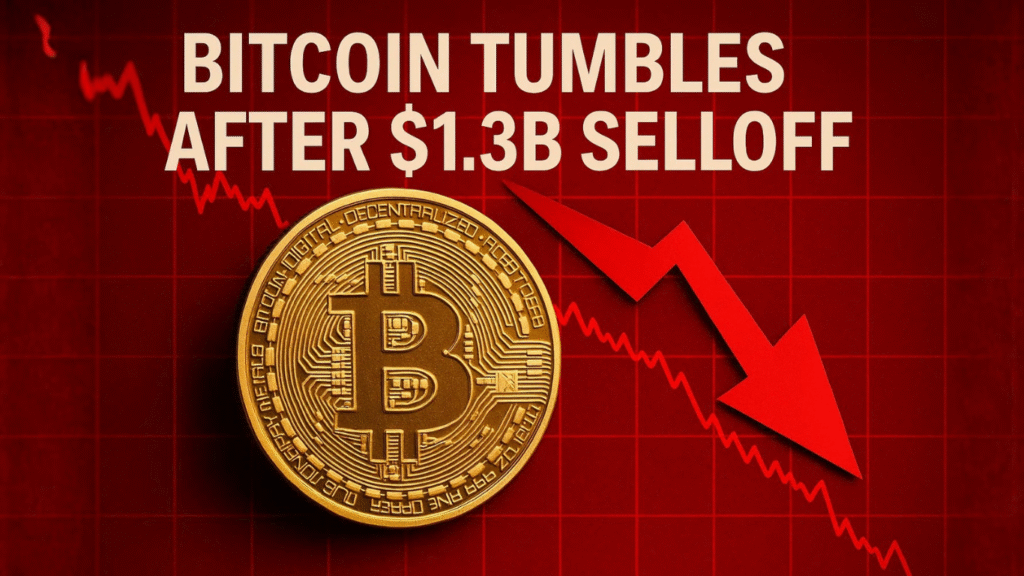 Bitcoin Falls 2.4% to $104.9K as $1.3B Crypto Liquidation Hits Market