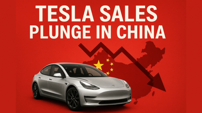 Tesla’s China Sales Drop 36% to 26,006 Units, Lowest in 3 Years