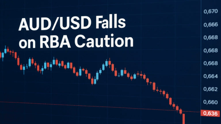 AUD/USD Slips as Australian Dollar Weakens Despite Cautious RBA Stance