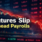 US Stock Futures Slip 0.1% as Tech Weakens Ahead of Key Payrolls Data