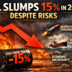 Oil Slips 15% in 2025 as Brent Faces 3-Year Loss Streak Despite Risks