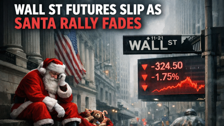 Wall St Futures Slip 0.2% as Year-End Thins and Santa Rally Fades