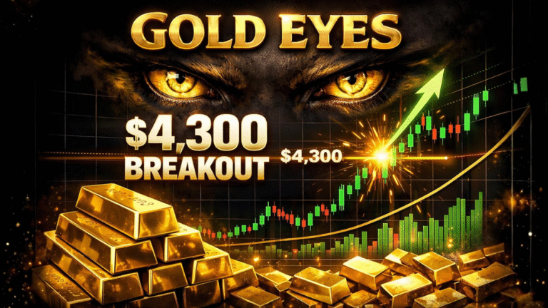 Gold Eyes Breakout Above $4,300 Amid Fed Rate Cut and Risk-Off Bets