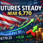 US Futures Hold Near 6,770 as Micron Jumps 7% and CPI Uncertainty Builds