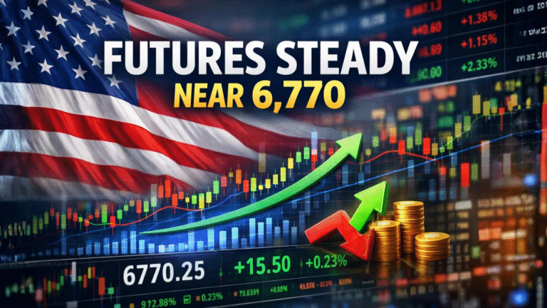 US Futures Hold Near 6,770 as Micron Jumps 7% and CPI Uncertainty Builds