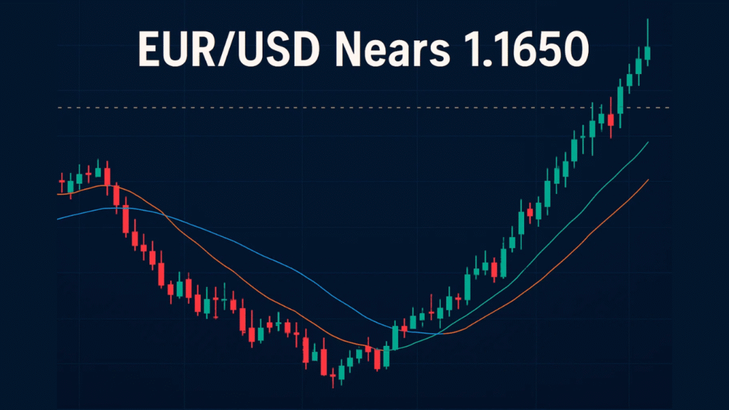 EUR/USD Edges Toward 1.1650 as 90% Fed Rate-Cut Odds Shape Week’s Outlook