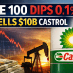 FTSE 100 Slips 0.1% as BP Sells $10B Castrol Stake; Pound Holds $1.35
