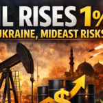 Oil Gains 1% as $61 Brent Reflects Ukraine and Mideast Risks