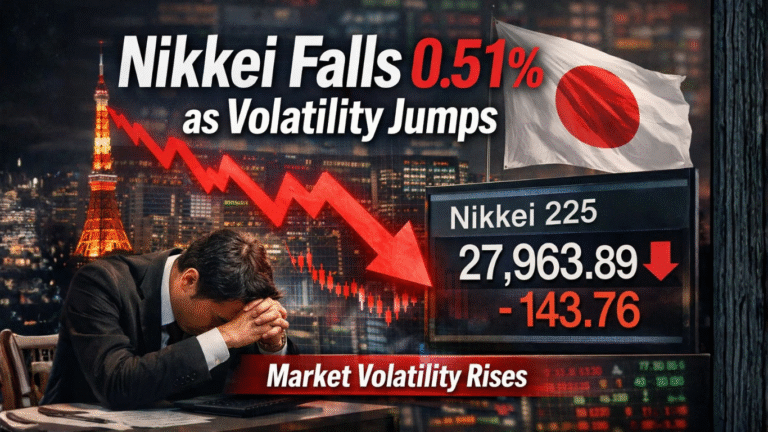 Nikkei Slides 0.51% as Volatility Jumps 16% Despite Stock Gains