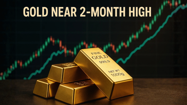 Gold Near 2-Month High at $4,343 as Dollar Softens Ahead of Key U.S. Data