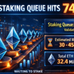 ETH Staking Queue Swells to 745,000 as Entry Line Doubles Exit Demand in 2025