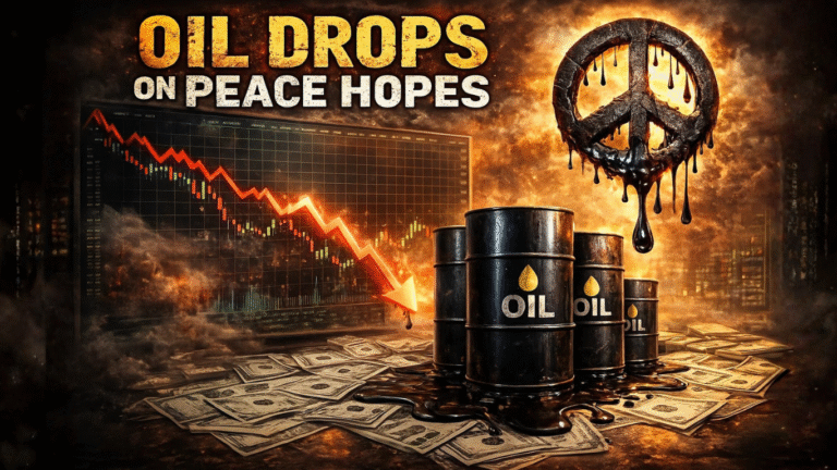 Oil Drops 0.6% as Russia-Ukraine Peace Hopes, Weak China Data Hit Demand
