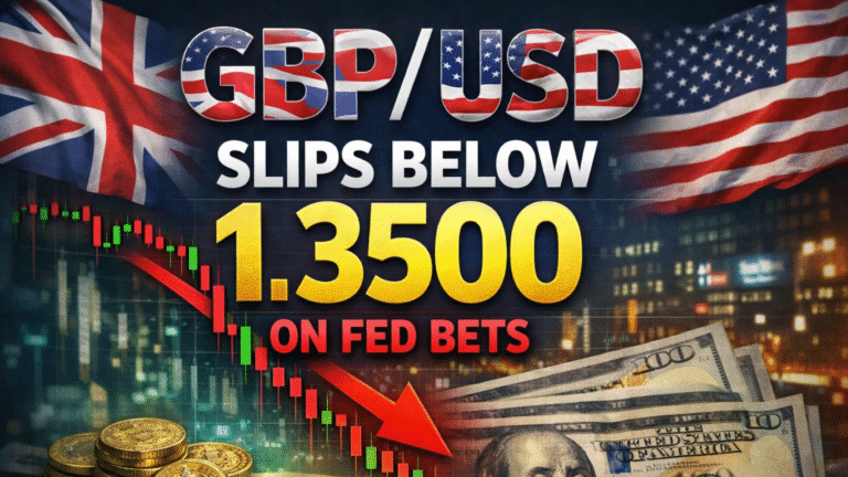 GBP/USD Slips Below 1.3500 as 90% Fed Cut Bets Shape FX View for Pound Outlook