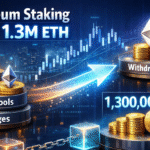 Ethereum Staking Shifts as Exit Queue Drops 99.9% and 1.3M ETH Re-Enters