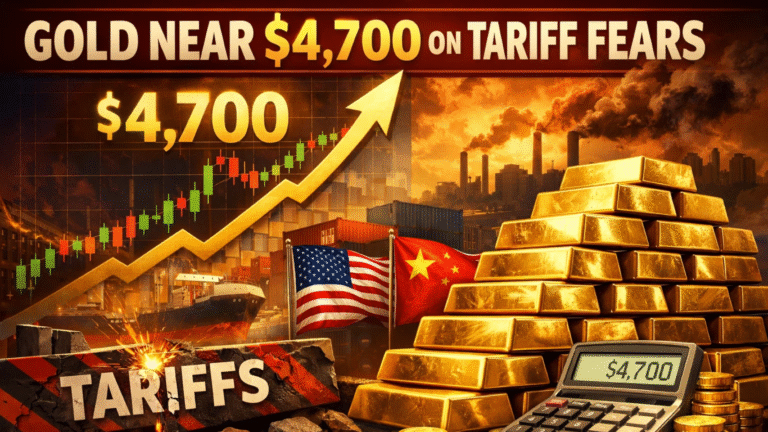 Gold Near $4,700 as 10% Tariff Threat Drives Safe-Haven Rush