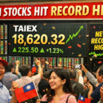 Taiwan Stocks Gain 0.89% to Record High as Tech and Chips Power Rally