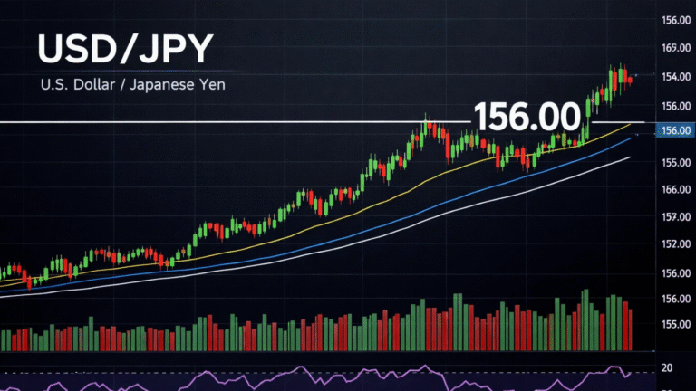 USD/JPY Trades Near 156 as BoJ Rate Signals Clash With Fiscal Risks and Fed Cuts