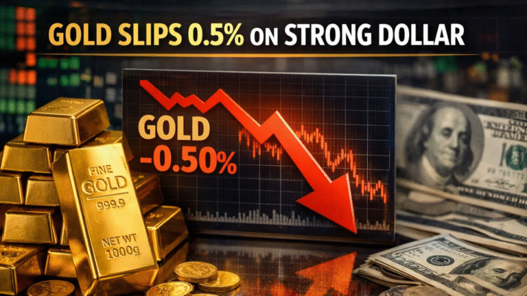 Gold Slips 0.5% to $4,436 as Strong Dollar and Payroll Data Loom