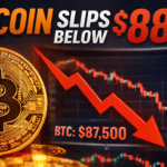 Bitcoin Slides Below $88K as Gold Tops $5,000 and $1.3B ETF Outflows