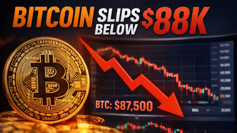 Bitcoin Slides Below $88K as Gold Tops $5,000 and $1.3B ETF Outflows