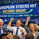 European Stocks Hit Record as STOXX 600 Rises 0.6% on Defence Surge
