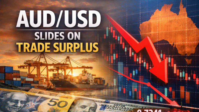 AUD/USD Slides as $2.9B Trade Surplus Clouds RBA Rate Outlook