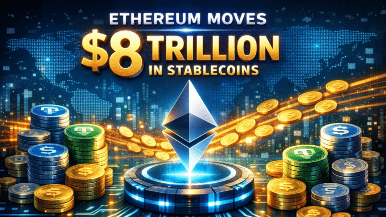 Ethereum Handles $8 Trillion Stablecoin Transfers in Q4 as Network Use Surges