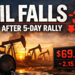 Oil Prices Fall ~3% to $60/$65 After 5-Day Rally on Trump Iran Signals