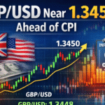 GBP/USD Near 1.3450 as UK Jobs Rise 82K and CPI Data Takes Focus