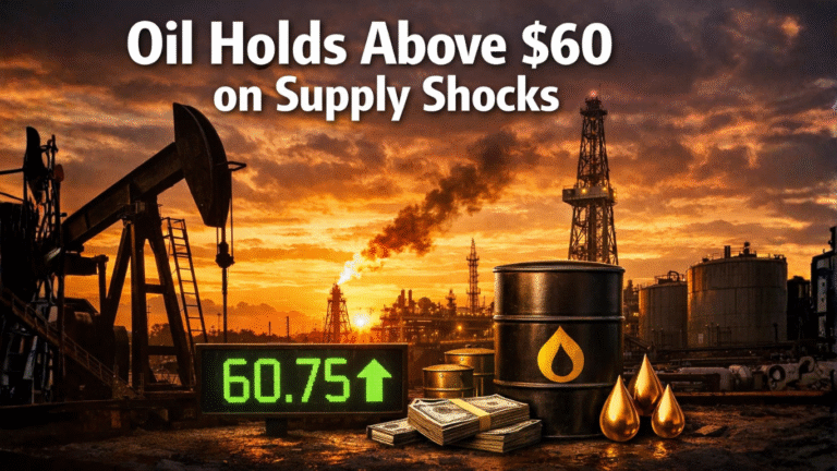 Oil Holds Above $60 as 2 Supply Shocks Offset Greenland Tariff Relief