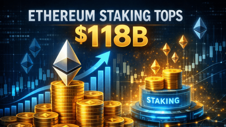 Ethereum Staking Tops $118B as 29.5% of ETH Supply Gets Locked