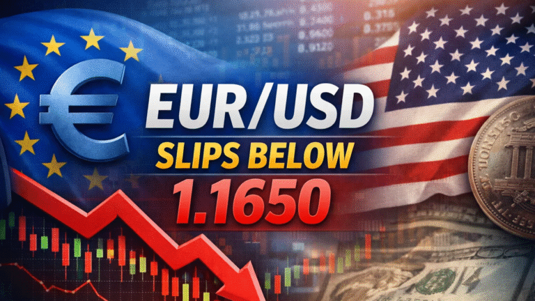 EUR/USD Slips Below 1.1650 as US Data Lifts Fed Hold Odds