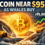 Bitcoin Near $95,000 as Whales Add $5.3B While Retail Traders Take Profits