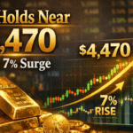 Gold Holds Near $4,470 After 7% Weekly Surge Ahead of US Jobs Data