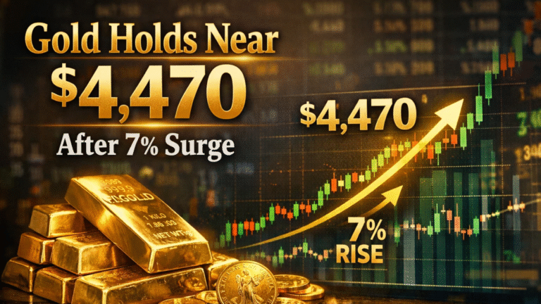 Gold Holds Near $4,470 After 7% Weekly Surge Ahead of US Jobs Data