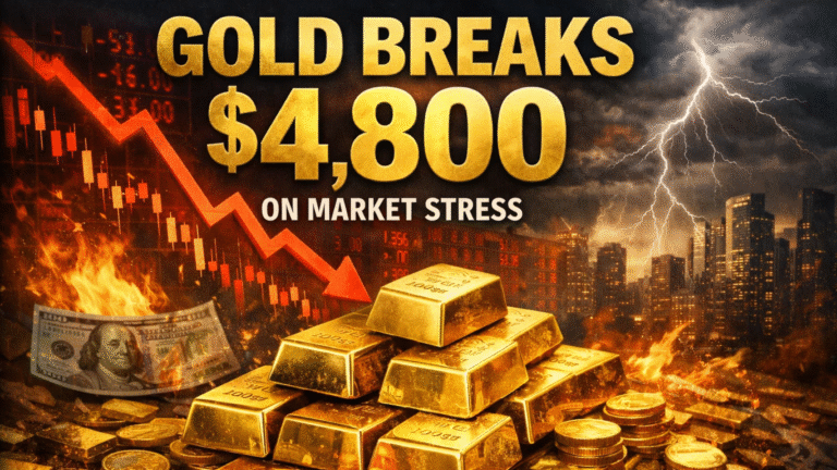 Gold Breaks $4,800 Mark as 5% Weekly Surge Signals Global Market Stress