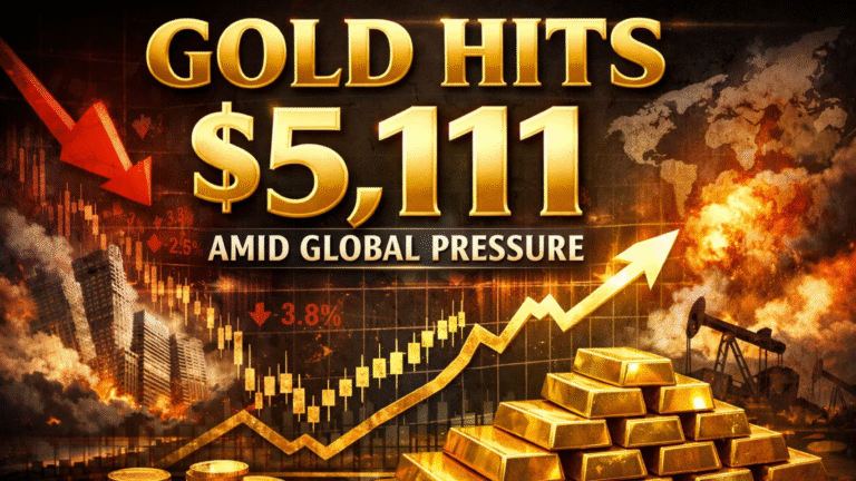 Gold Hits $5,111/oz, Up 17% in 2026 Amid Geopolitical & Fed Pressure