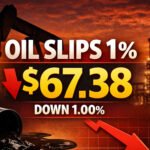 Oil Slides 1% to $67.38 as U.S.–Iran Talks Cool Middle East Fears