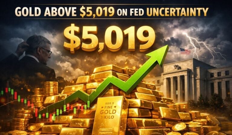 Gold Tops $5,019 as 2.1% Surge Meets Fed Rate Uncertainty