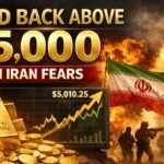 Gold Jumps 2.3% Back Above $5,000 as Iran Tensions Revive Haven Demand