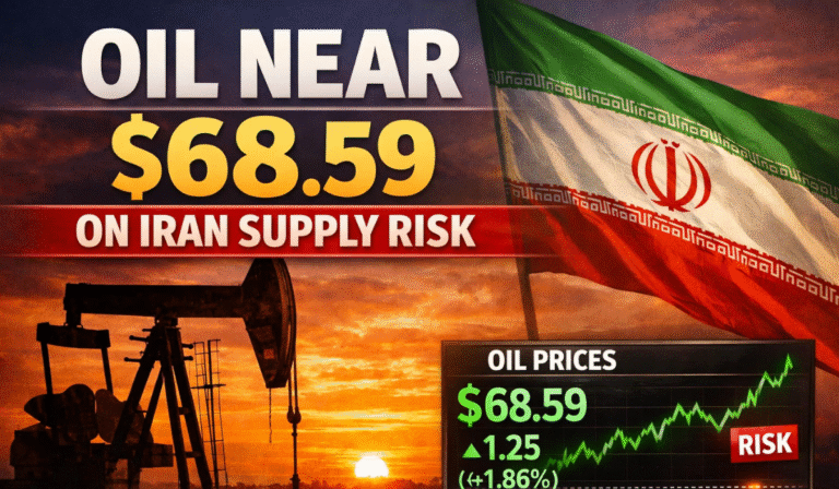 Oil Holds Near $68.59 as Iran Drills Stir Supply Risk Before Talks