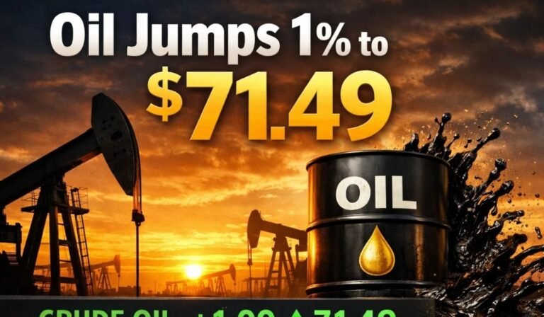 Oil Jumps 1% to $71.49 as 11.4M-Barrel Stock Build Fails to Cool Rally
