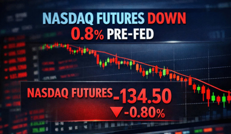 Nasdaq Futures Slide 0.8% to 24,604 Ahead of Fed Minutes, Data