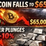 Bitcoin Drops 2% to $65K as Nasdaq Falls 2%, Silver Sinks 10%