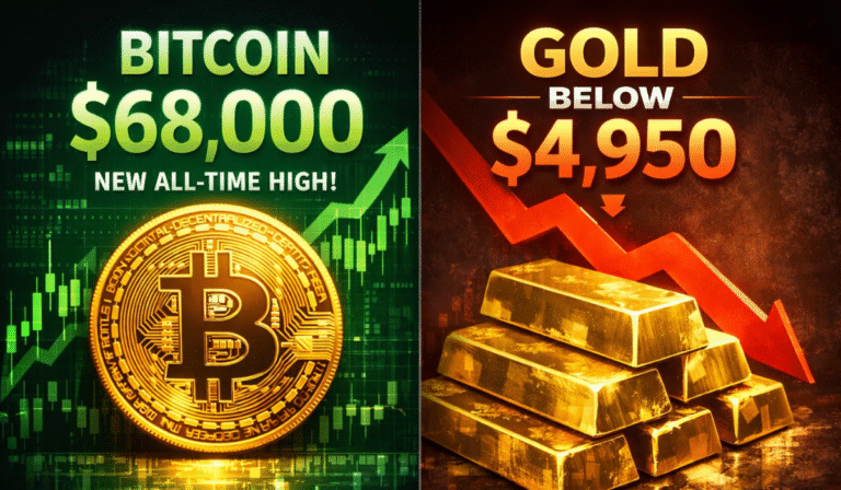 Bitcoin at $68,200, Gold Below $4,950 Before Feb. 17 Iran Talks