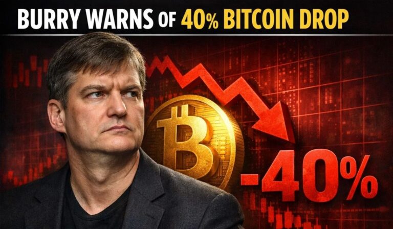 Michael Burry Warns of 40% Bitcoin Drop That Could Rattle Global Markets